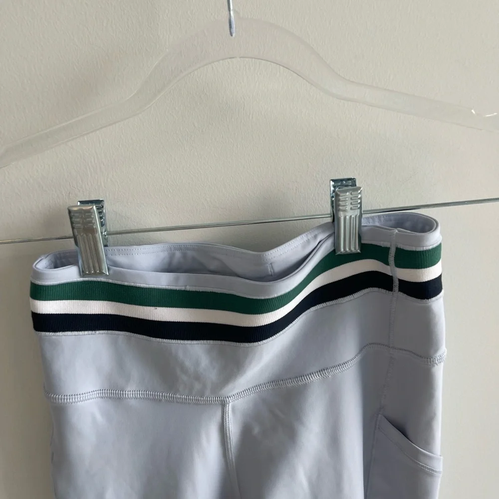 Athleta Blue and Green Activewear Matching Set